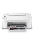 All In One Wireless Printer For Home Use With Easy Setup And Fast Print Speeds Print Copy Scan In One Compact White Unit Single Sided Printing Great For Documents And Photos Budget Friendly For Everyday Home Printing front view printing document.