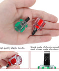 Sturdy Stubby Screwdriver Set for Sewing Machines 4 Piece Mini Short Screwdrivers With Flat Head and Phillips Head Tiny Tools