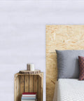 Kickass Self Adhesive Waterproof Wallpaper Roll 10 Meter Durable PVC Peel And Stick Removable White Contact Paper on a bedroom wall.