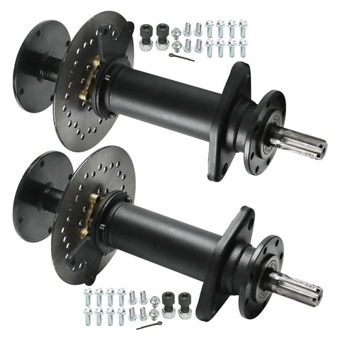 32 Inch Golf Cart Rear Differential Axle Kit With 60V 3000W Brushless Motor And Five 12V 20Ah Batteries shown with components