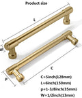 10 Pack Champagne Bronze Cabinet Handles 5.9 Inch Length Center To Center 5 Inches Heavy Duty Zinc Alloy Kitchen Cabinet Pulls