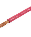2 Gauge Premium Extra Flexible Welding Cable 600 Volt Red 15 Feet Made in USA Sunlight Resistant Water Resistant Highly Flexible 30 Gauge Copper Stranding Ships as a Coil