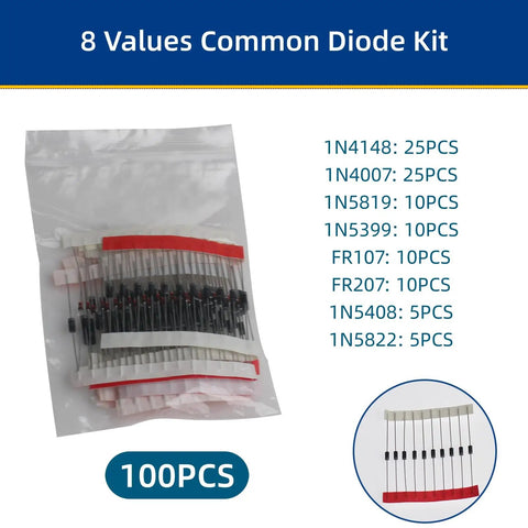 Top Shelf 1490 Piece Electronic Component Assortment Box Packed With Colorful Leds Transistors Resistors And Capacitors Killer Gear Bag For Serious Makers with assorted diodes kit.