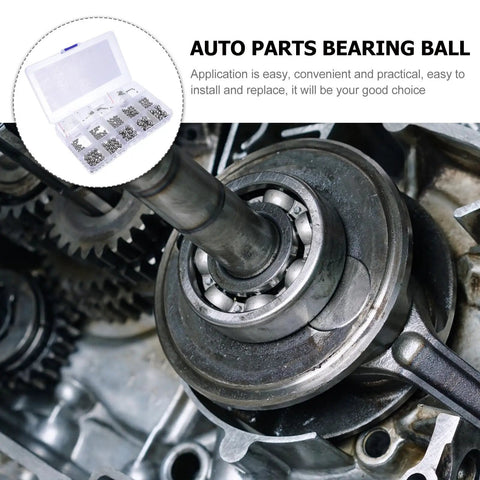 580 Piece Stainless Steel Bearing Balls Assortment Kit Featuring Dead Nuts Accurate Sizing And A Hassle Free Setup That Keeps Every Mechanism Rolling Smooth For Tough Daily Grind Tasks inside machinery, showing bearing balls in use.