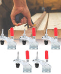 5Pcs Toggle Clamp Set With Quick Release And Hold Down Capability For Vertical Fixtures Heavy Duty 30Kg Clamping Force