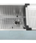 Stainless Steel Colander for Undermount Sinks, Heavy Duty T-304, Scratch-Resistant Commercial Grade Satin Finish in kitchen sink