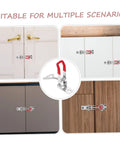 Heavy Duty Adjustable Toggle Latch Clamp Galvanized Hasp for Doors Cabinets Boxes and Chests Secure Locking Kit 4 Pack Zinc Plated Fastening Latches With Easy Release and Durable Construction, 100mm galvanized iron