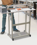 Rock Solid Foot Pedal Heat Sealing Machine And Impulse Sealer For Commercial Plastic Bags in action with sealed packs.