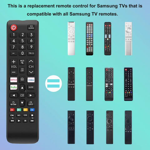 Universal Samsung TV Remote Control Replacement That Works With All Samsung LCD LED HDTV 3D Smart TVs Including Every Series Easy Setup No Code Needed Plug And Play IR Remote