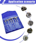 waltyotur 6‑pc precision telescoping bore gauge set with blue pouch; front view, 5/16–6 in range