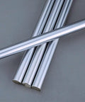 Heavy Duty Linear Motion Guide Shafts, Case Hardened Steel Rails Built Like A Tank For 3D Printers Cnc Machines And Tough D I Y Setups, pair of shiny 12mm steel rods.