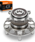 Heavy Duty Rear Wheel Bearing Hub Assembly For Honda Civic Direct Fit Replacement 512502 5 Lug Non Abs close-up view with box.