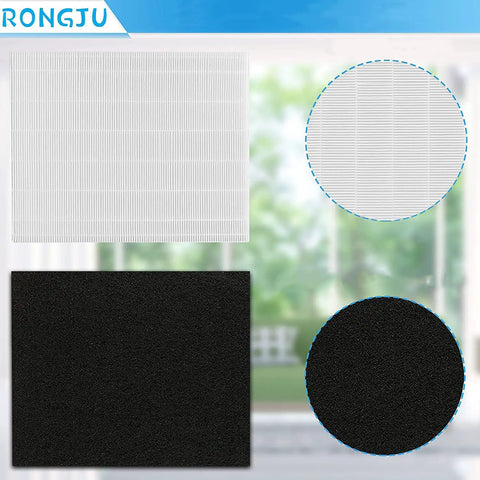 C545 Replacement Filter Set With 2 Filters And 8 Activated Carbon Pre Filters For Winix C545 Air Purifier components displayed
