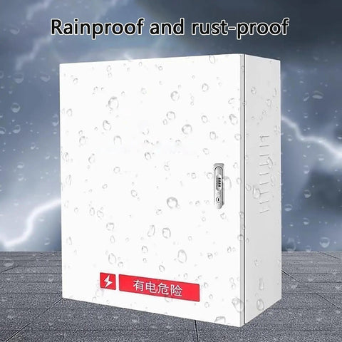 Rock Solid Wall Mounted EV Charger Enclosure Box Heavy Duty Galvanized Steel Housing waterproof outdoor unit with secure lock