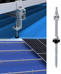 Heavy Duty Stainless Steel Hanger Bolts M10 X 200mm Featuring Tough As Nails Epdm Weather Seals Plus Preassembled Hex Locking Nuts for solar panel roof setup