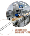 Heavy Duty Bag Closer Rail For Commercial Packaging And Retail Sealing Equipment, Pro Grade Metal Track For Durable Sealer Rails And Replacement Parts In Supermarket Food Bag Ops., silver metal rail for bread bag sealing machine