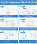 Step-by-step guide for using Arsenic Water Test Kit With 5 Tests For Drinking Well And Tank Water, showing DIY process.