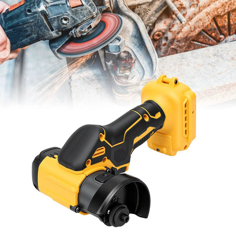 Badass Cordless Mini Circular Saw With Brushless Motor Spins At 12000 RPM And 3 Adjustable Speeds With Dual Mode Capability To Flip Into An Angle Grinder For Cutting Wood Metal Tile Plastic Works With Dcb 18v Batteries.