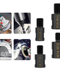 Built Tough Angled Grinder Adapter Converter For 5/8-11 Thread Spindle Job Site Ready Tool Swap Kit showcasing various couplers.