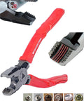 Two Piece Screw Extractor Pliers Set With 8 Inch Lineman Pliers And 5 Inch Mini Screw Remover For Stripped Screw Removal On Damaged Or Rusted Fasteners Made In Japan For Auto Techs Electricians And Maintenance Pros tools in action