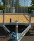 Flatbed trailer with Self Tapping Trailer Deck Screws 1/4-20 x 2 1/2 Flat Head Type F Thread Cutting With Star Drive T30 installed
