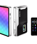 On Camera RGB LED Light With 6000mAh Battery, App Control Via Bluetooth, All Metal Portable Video Lighting Panel, Retro 08X
