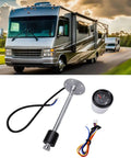 Hella Precise Fuel Sender Unit And Gauge Kit Designed For Dead On Fuel And Water Level Readings In Boats Trucks Rvs 240 33 Ohm Resistance 12 Inch Float Ip67 Waterproof Brass Shaft with RV background