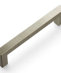 Solid Core Kitchen Cabinet Pulls 10 Pack Heavy Duty Stainless Steel Handles For Cabinets Doors And Dressers Three And Three Quarters Inch Hole Center Luxe Skylight Collection Top Shelf Hardware showing one handle in brushed finish.