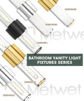 Two Light Vanity Lights With Milk Glass Shade In Chrome Finish Up And Down Wall Sconces For Bathroom Mirror Lighting