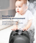 Baby near Smart Humidifier For Large Bedroom 5.6L Whisper Quiet Ultrasonic Cool Mist With Humidity Sensor And Timer.