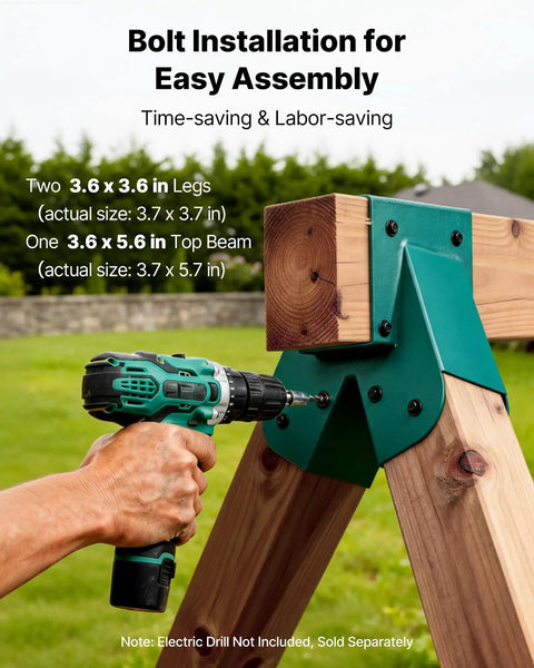 Heavy Duty A Frame Swing Set Brackets With 2 Seats And 4 Hangers For Backyard Playground Park Equipment Mounting Parts Outdoor Use Hardware Included Green Built To Last With Stable Sway Reduction And Easy Assembly