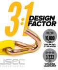 Heavy Duty Ratchet Straps 2 Inch Wide 30 Foot Length 10 Pack 10,000 Lbs Break Strength 3,333 Lbs Working Load J Hook End Fittings Polyester Tie Downs For Flatbed Trailers Yellow image showing J-hook and strength icons