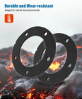 Heavy Duty Nbr Fuel Sending Unit Gasket Kit For Marine Boat And Outboard Units Rock Solid Oil Resistant 2-pack gaskets on a rocky background.