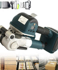 Cordless Electric Strapping Machine With Effortless One Handed Operation, Automatic PP PET Strap Welding, No Sweat Battery Powered Banding Tool