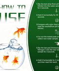How to use Game Changer 11 In 1 Aquarium Water Test Strips For PH Ammonia Nitrate And Hardness 125 Ct with fish in water.