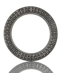Heavy Duty Thrust Needle Bearing With Precision Steel Cage And Rollers Metric 160Mm Bore 200Mm Outer Diameter 5Mm Width viewed from the front.