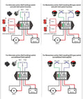 Wiring diagram for 12V Reversing Relay Module For Motors And Linear Actuators, 10 Amp Capacity With Limit Switch Support