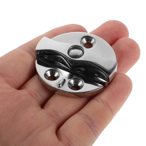 Rock Solid 45Mm Round Boat Latch Crafted From Marine Grade 316 Stainless Steel For Yacht And Rv Hatch Doors Serving Up Salt Water Resistance With Absolutely No Fuss held in hand.