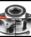 High Performance Front Wheel Bearing And Hub Assembly Fits Honda Odyssey 2011 To 2017 With 5 Lug Bolts, showing detailed angles of assembly features.