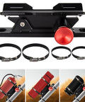 Badass Quick Release Fire Extinguisher Mount Bracket For Jeep Wrangler Truck Utv And Rv Emergency Grab Tool Solid Aluminum with red knob