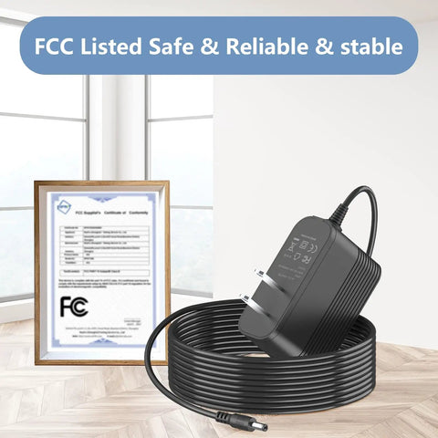 Universal 36 Volt Replacement Power Adapter For Cordless Stick Vacuum Battery with FCC certification, stable build, and long cable.