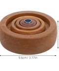 Heavy Duty 4 Inch Nylon Caster Wheel Replacement For Oven Rack And Freezer Cart, top view showing dimensions and details.