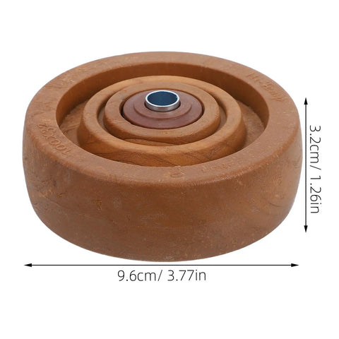 Heavy Duty 4 Inch Nylon Caster Wheel Replacement For Oven Rack And Freezer Cart, top view showing dimensions and details.