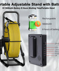 10m Pipe Inspection Camera With 4.3 Inch LCD Screen And DVR, rechargeable stand with 5600mAh battery