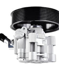 Heavy Duty Power Steering Pump Compatible With Toyota Tundra 2007 To 2016 V8 4.6l And 5.7l Motors, lightweight alloy, detailed view.