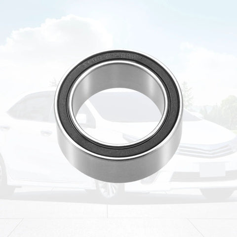 Universal Car Climate Control AC Compressor Clutch Bearing Replacement 35Mm Id By 50Mm Od By 20Mm Thick durable steel bearing seen from front.