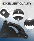 Professional Grade Steering Sector Pinion Gear Rebuild Kit for LA and D Series Lawn Tractors with 19 precision teeth close up.