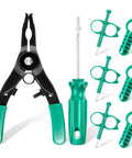 All In One Sprinkler Head Tools Kit Eight Pack Compatibility Wrenches For Rain Bird 5000 And Hunter MP PGP Spray Heads Including Pull Up Tool And Rotor Adjusters