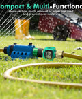 Heavy Duty Brass Inlet And Outlet Water Flow Meter With LCD Readout for garden hose in use with lawn sprinkler and sprayer