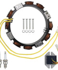 Top Shelf Replacement Alternator Coil Stator for John Deere GT235 LT166 with wires and installation hardware.